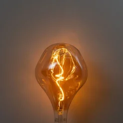 E27 Dimmbare LED-Lampe Spiralfilament PS160 Spiegelgold 6W 100 lm 1800K