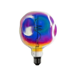 E27 Dimmbare LED-Lampe Spiral Filament G125 Regenbogen 4W 200 lm 1800K