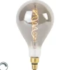 E27 dimmbare LED-Spiralfadenlampe A165 Rauch 4W 120 lm 1800K