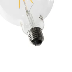 E27 dimmbare LED-Spiral-Glühfadenlampe G125 5W 450lm 2200K