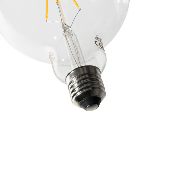 E27 dimmbare LED-Spiral-Glühfadenlampe G125 5W 450lm 2200K