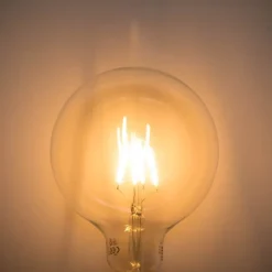 E27 dimmbare LED-Spiral-Glühfadenlampe G125 5W 450lm 2200K