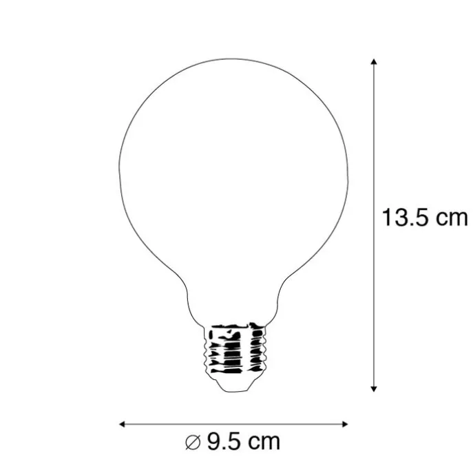 E27 dimmbares LED-Leuchtmittel G95 5W 470 lm 2700K