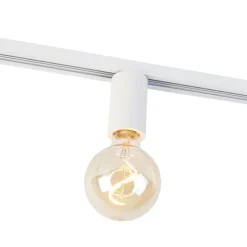 E27 Fassung mit Schienenaufhängung für 1-Phasenschiene weiß - Iconic Jeana