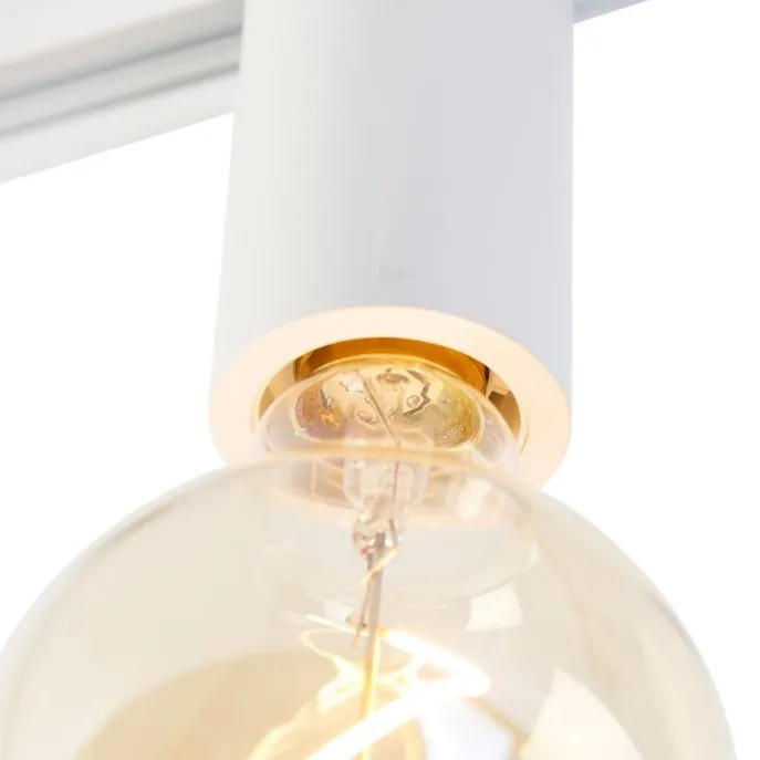 E27 Fassung mit Schienenaufhängung für 1-Phasenschiene weiß - Iconic Jeana