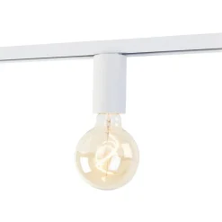 E27 Fassung mit Schienenaufhängung für 1-Phasenschiene weiß - Iconic Jeana