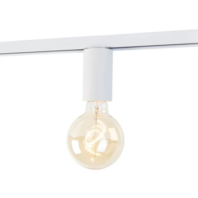 E27 Fassung mit Schienenaufhängung für 1-Phasenschiene weiß - Iconic Jeana