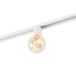 E27 Fassung mit Schienenaufhängung für 1-Phasenschiene weiß - Iconic Jeana