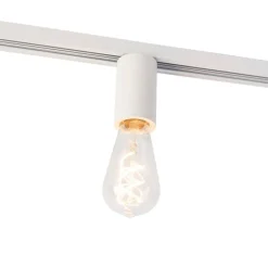 E27 Fassung mit Schienenaufhängung für 1-Phasenschiene weiß - Iconic Jeana