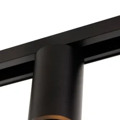 E27 Fassung mit Schienenaufhängung für 1-Phasenschiene Schwarz - Iconic Jeana