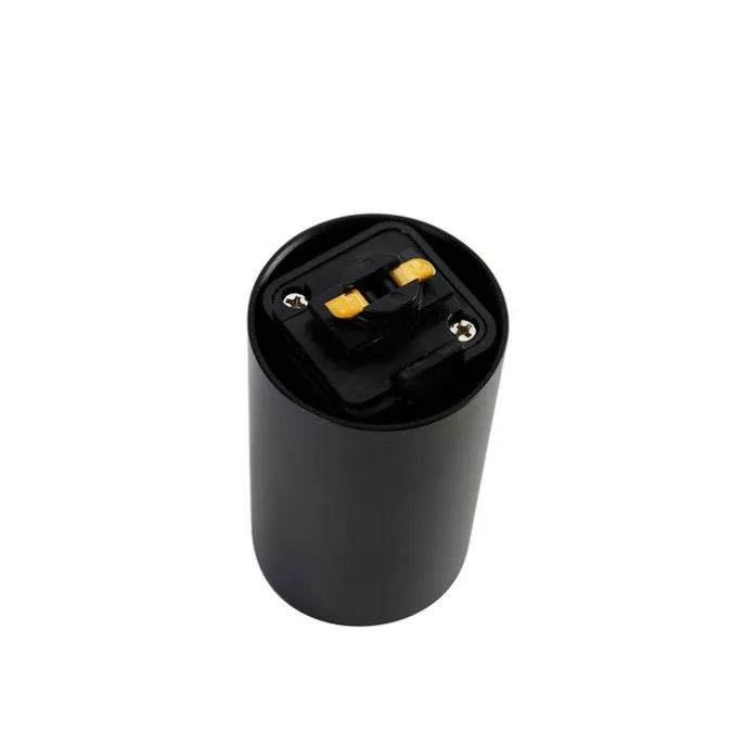 E27 Fassung mit Schienenaufhängung für 1-Phasenschiene Schwarz - Iconic Jeana