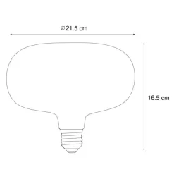 E27 LED-Glühbirne P215 Rauch 3,4W 60lm 1800K