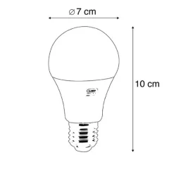 E27 LED-Lampe A70 Milchglas 14W 1400 lm 3000K
