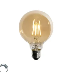 E27 3-Stufen dimmbare LED-Glühbirne Gold G95 4W 450lm 2700K