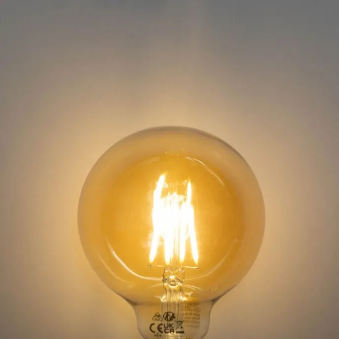 E27 3-Stufen dimmbare LED-Glühbirne Gold G95 4W 450lm 2700K