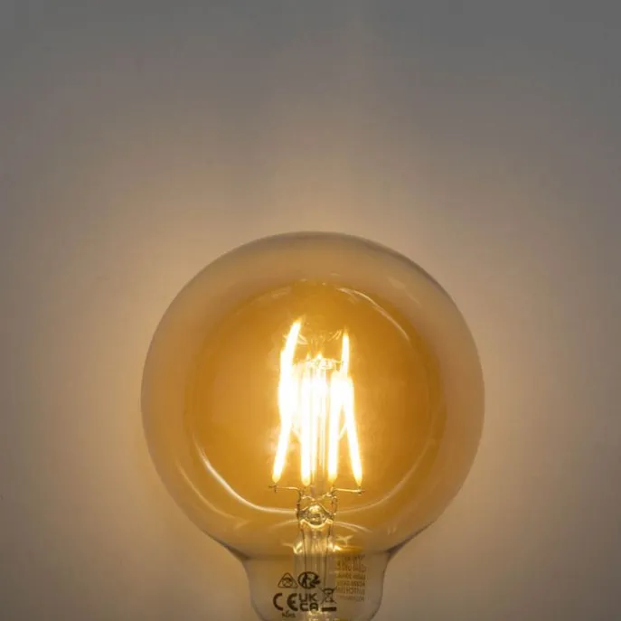 E27 3-Stufen dimmbare LED-Glühbirne Gold G95 4W 450lm 2700K