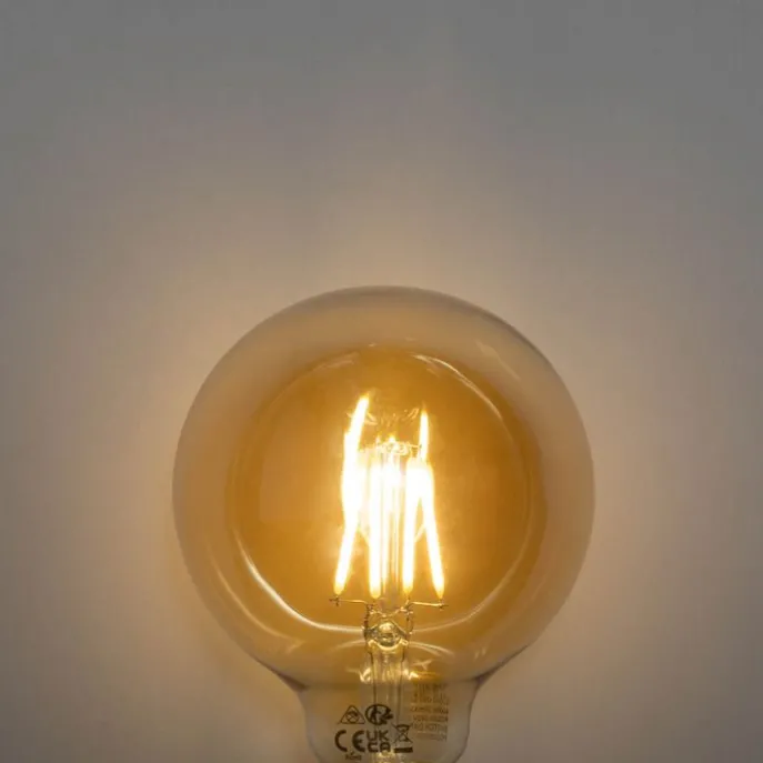 E27 3-Stufen dimmbare LED-Glühbirne Gold G95 4W 450lm 2700K