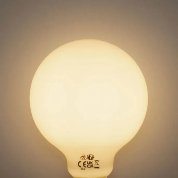 E27 3-Stufen dimmbare LED-Glühbirne Opal G95 4W 450lm 2700K