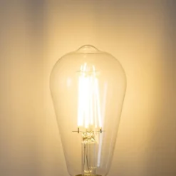 E27 3-Stufen-Dimmbare LED-Glühbirne ST64 Klar 6W 700 lm 2700K