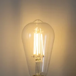 E27 3-Stufen-Dimmbare LED-Glühbirne ST64 Klar 6W 700 lm 2700K