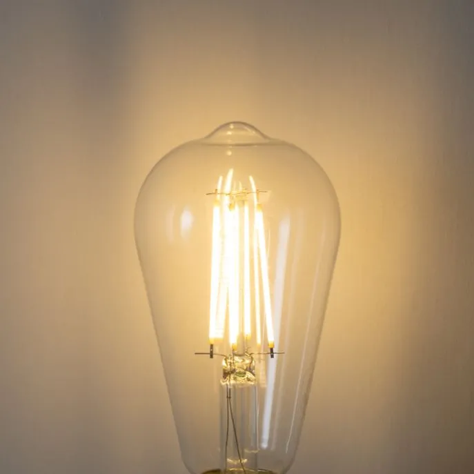 E27 3-Stufen-Dimmbare LED-Glühbirne ST64 Klar 6W 700 lm 2700K