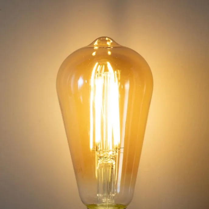 E27 3-Stufen-Dimmbare LED-Glühbirne ST64 Gold 6W 700 lm 2700K