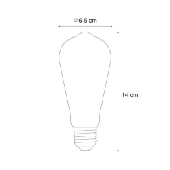 E27 3-Stufen-Dimmbare LED-Glühbirne ST64 Gold 6W 700 lm 2700K