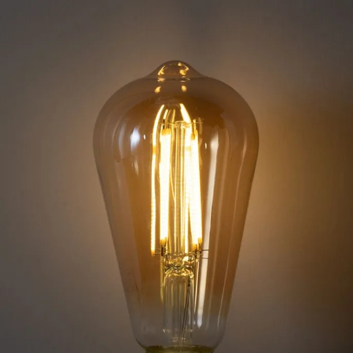 E27 3-Stufen-Dimmbare LED-Glühbirne ST64 Gold 6W 700 lm 2700K