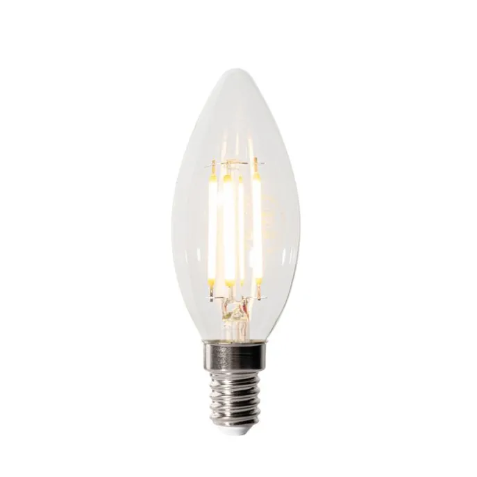 E14 3-Stufen-Dimmbare LED-Glühbirne B35 Klar 4W 450 lm 2700K