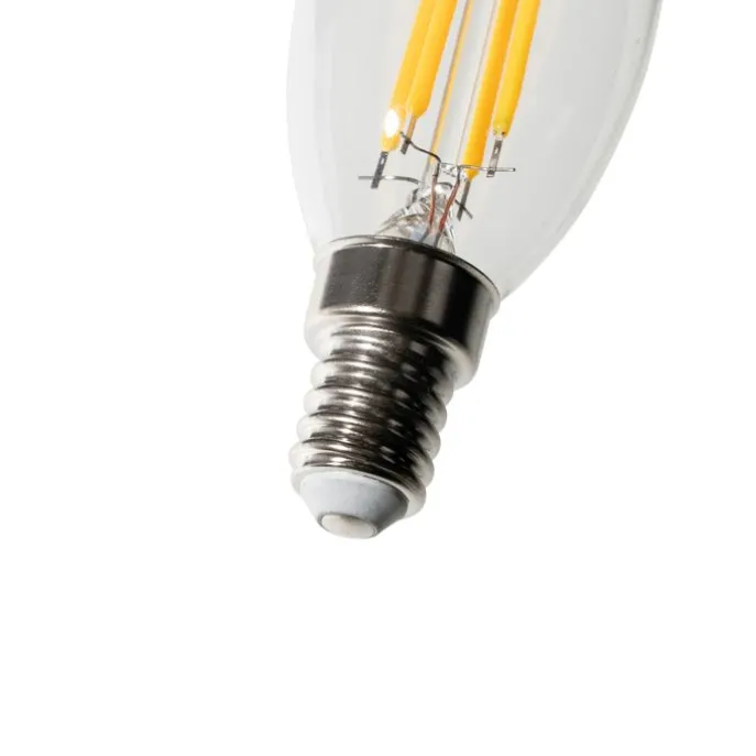 E14 3-Stufen-Dimmbare LED-Glühbirne B35 Klar 4W 450 lm 2700K