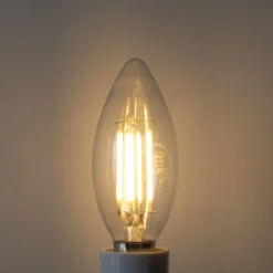 E14 3-Stufen-Dimmbare LED-Glühbirne B35 Klar 4W 450 lm 2700K