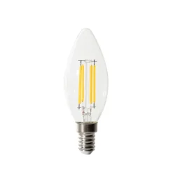 E14 3-Stufen-Dimmbare LED-Glühbirne B35 Klar 4W 450 lm 2700K
