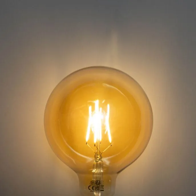 E27 3-Stufen-dimmbare LED-Lampe Gold G125 4W 450lm 2700K