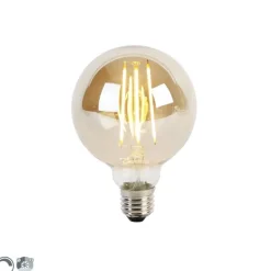 E27 3-stufig dimmbare LED-Glühbirne G95 Goldglas 5W 380lm 2200K