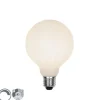 E27 3-stufig dimmbare LED-Lampe G95 Milchglas 5W 550 lm 2700K
