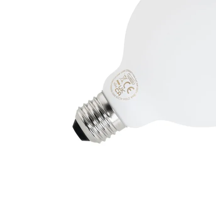 E27 3-stufig dimmbare LED-Lampe G95 Milchglas 5W 550 lm 2700K