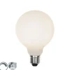 E27 3-stufig dimmbare LED-Lampe G95 Milchglas 5W 550 lm 3000K