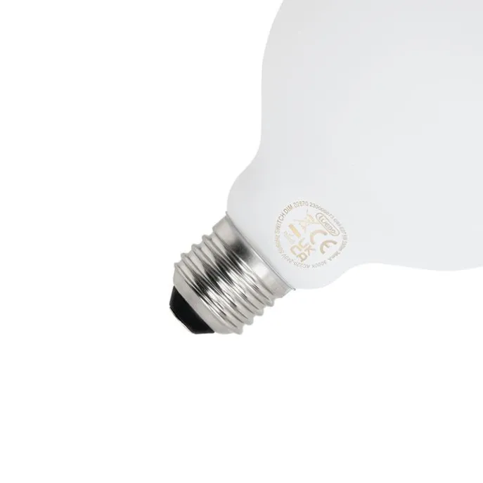 E27 3-stufig dimmbare LED-Lampe G95 Milchglas 5W 550 lm 3000K