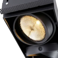 Einbau Spot schwarz 2-Licht GU10 AR111 Trimless - Oneon Honey