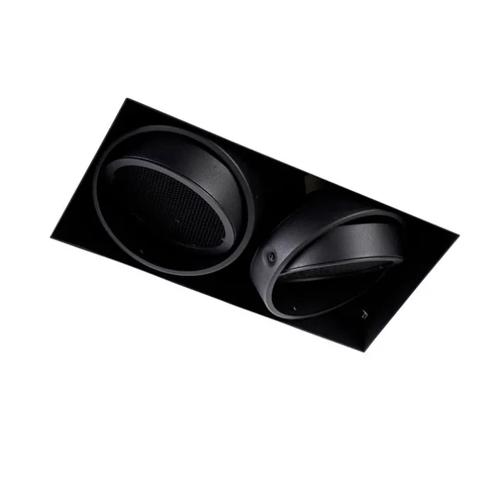 Einbau Spot schwarz 2-Licht GU10 AR111 Trimless - Oneon Honey