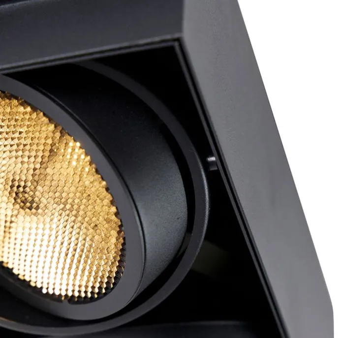 Einbau Spot schwarz 2-Licht GU10 AR111 Trimless - Oneon Honey