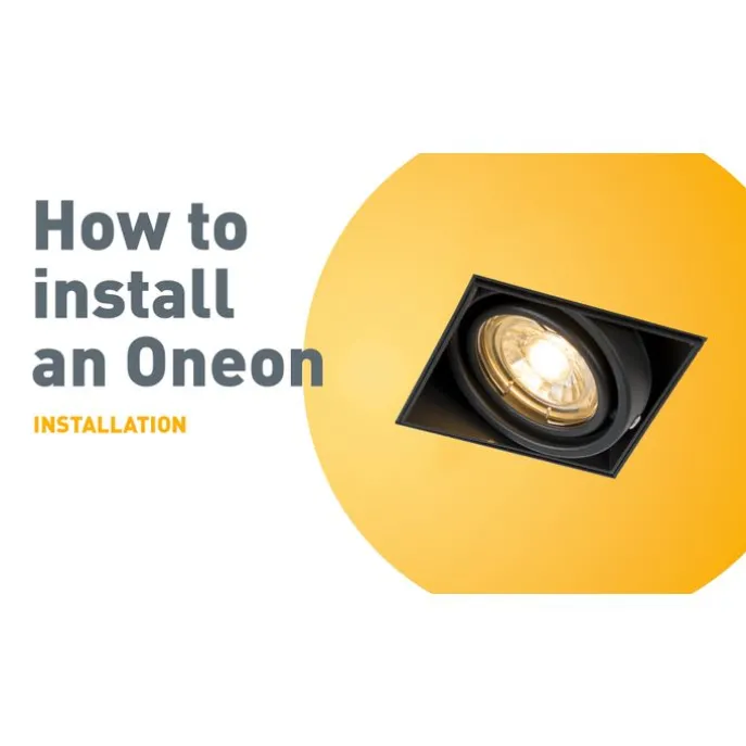 Einbau Spot schwarz 2-Licht GU10 AR111 Trimless - Oneon Honey