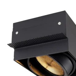 Einbau Spot schwarz 2-Licht GU10 AR111 Trimless - Oneon Honey