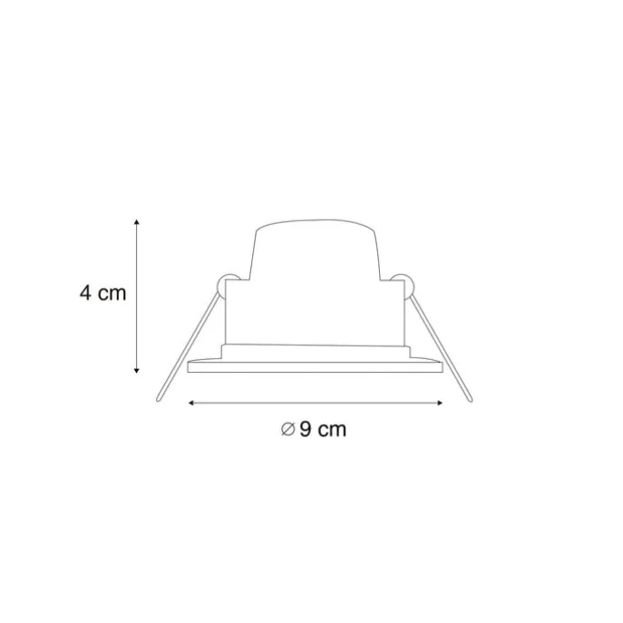Einbauleuchte weiß inkl. Dim-to-Warm LED 7W IP65 - Blanca