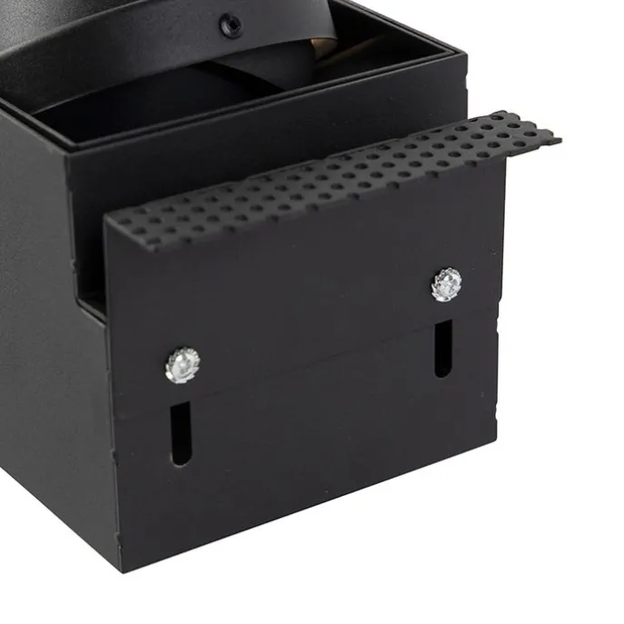 Einbaupunkt schwarz drehbar und kippbar trimmlos 2-Licht - Oneon 2