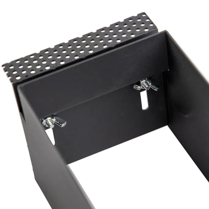 Einbaupunkt schwarz drehbar und kippbar trimmlos 2-Licht - Oneon 2