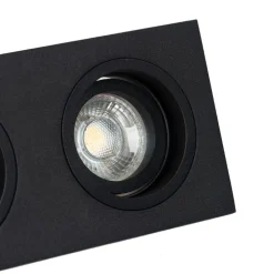 Einbaupunkt schwarz einstellbar 2-Licht - Chuck