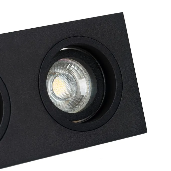 Einbaupunkt schwarz einstellbar 2-Licht - Chuck