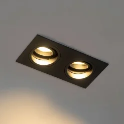 Einbaupunkt schwarz einstellbar 2-Licht - Chuck