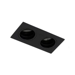 Einbaupunkt schwarz einstellbar 2-Licht - Chuck